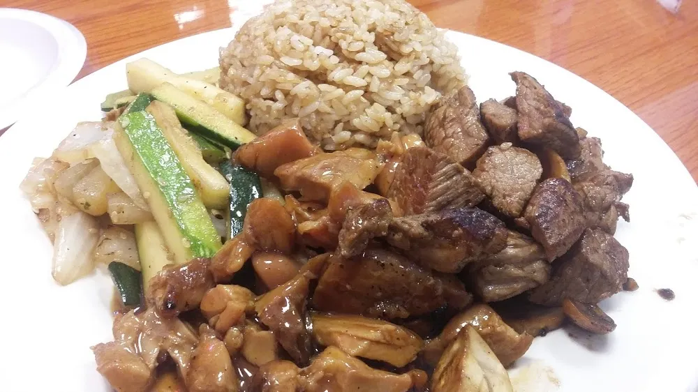 Hibachi Steak and Teriyaki Chicken